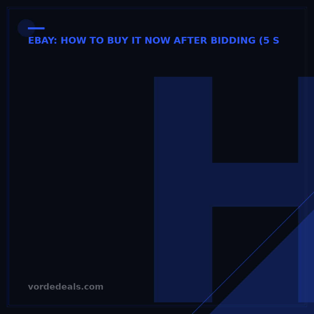 How to Add Buy It Now to eBay Listing: 7 Simple Steps