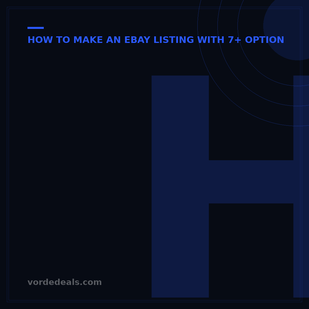 How to Add Color Options to eBay Listings: 5 Simple Steps
