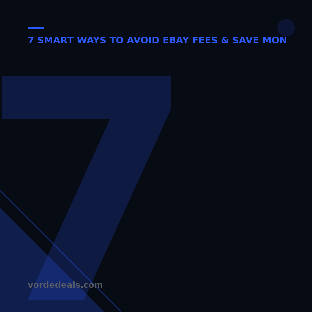 7 Smart Ways to Avoid eBay Fees & Save Money
