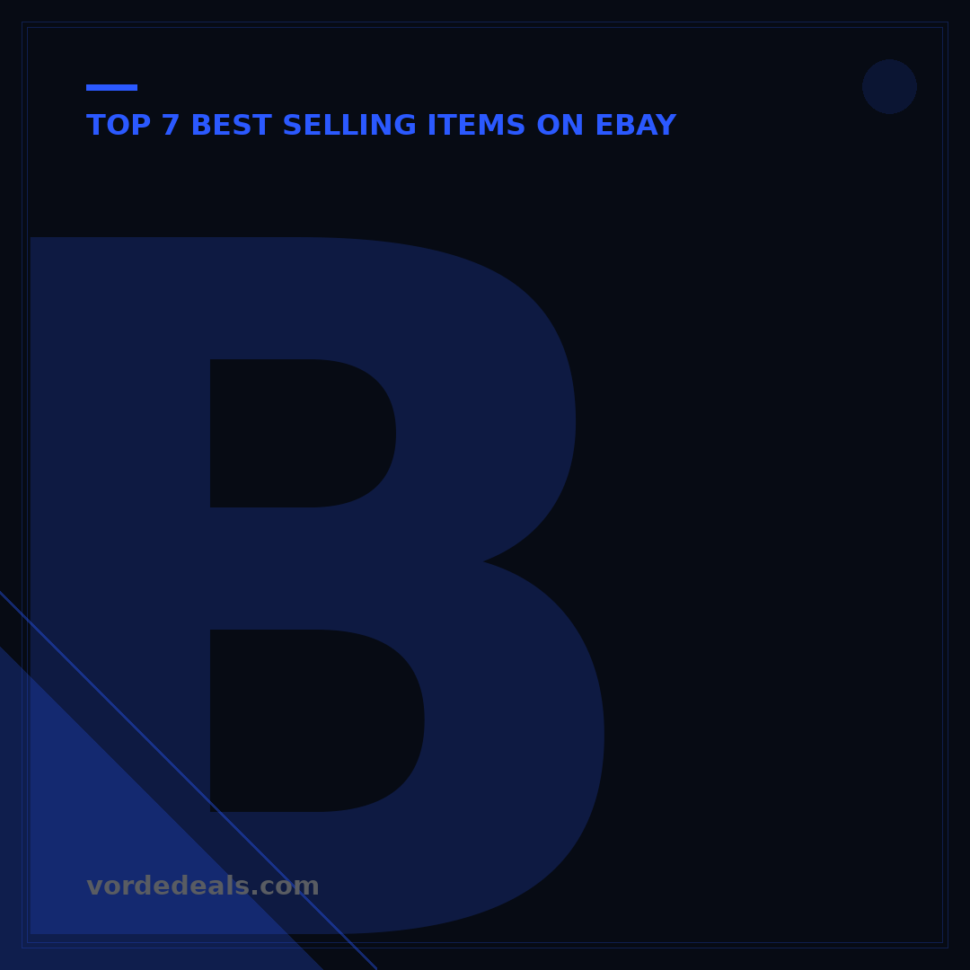 Best Selling Products on eBay: Top 10 Categories for 2025