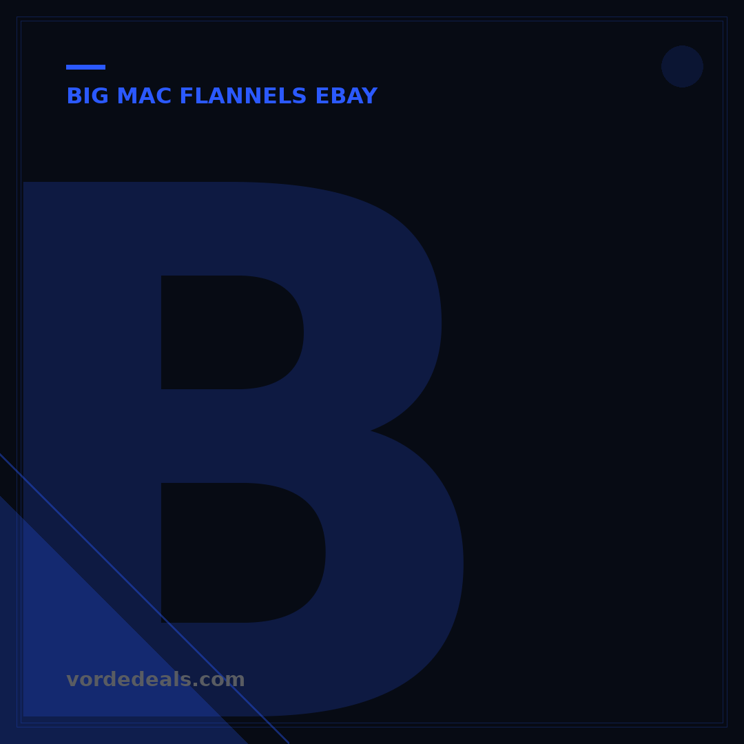 Big Mac Flannels eBay: 5 Steps to Authentic Finds