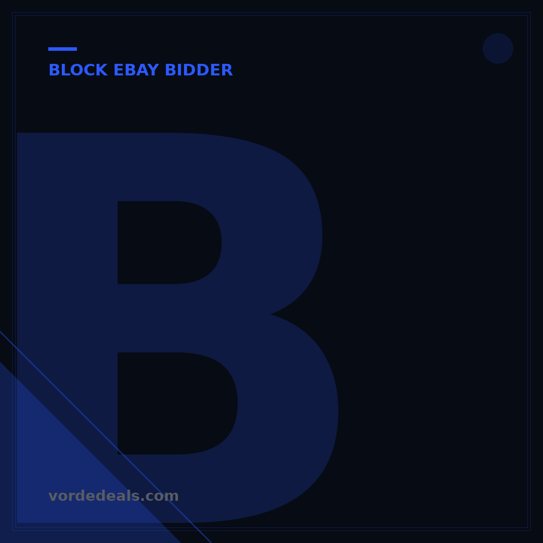 Block 5 Bidders on eBay UK: A Quick Guide