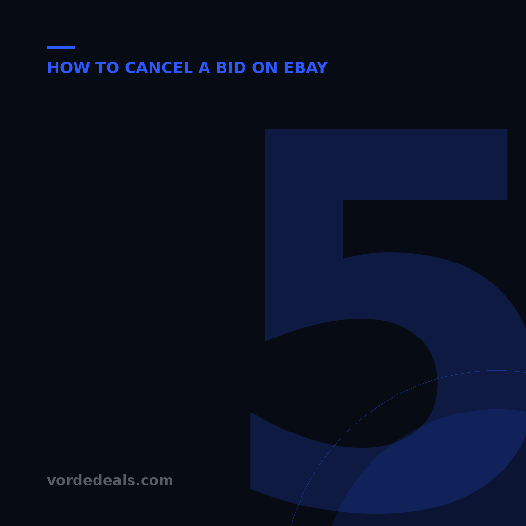 5 Ways to Cancel a Bid on eBay: Your Complete Guide