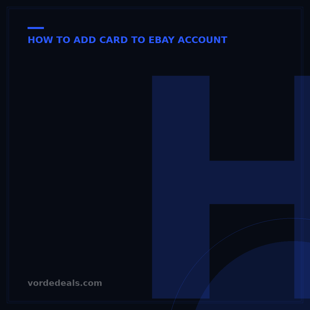 How to Change Credit Card on eBay Account: 5 Easy Steps