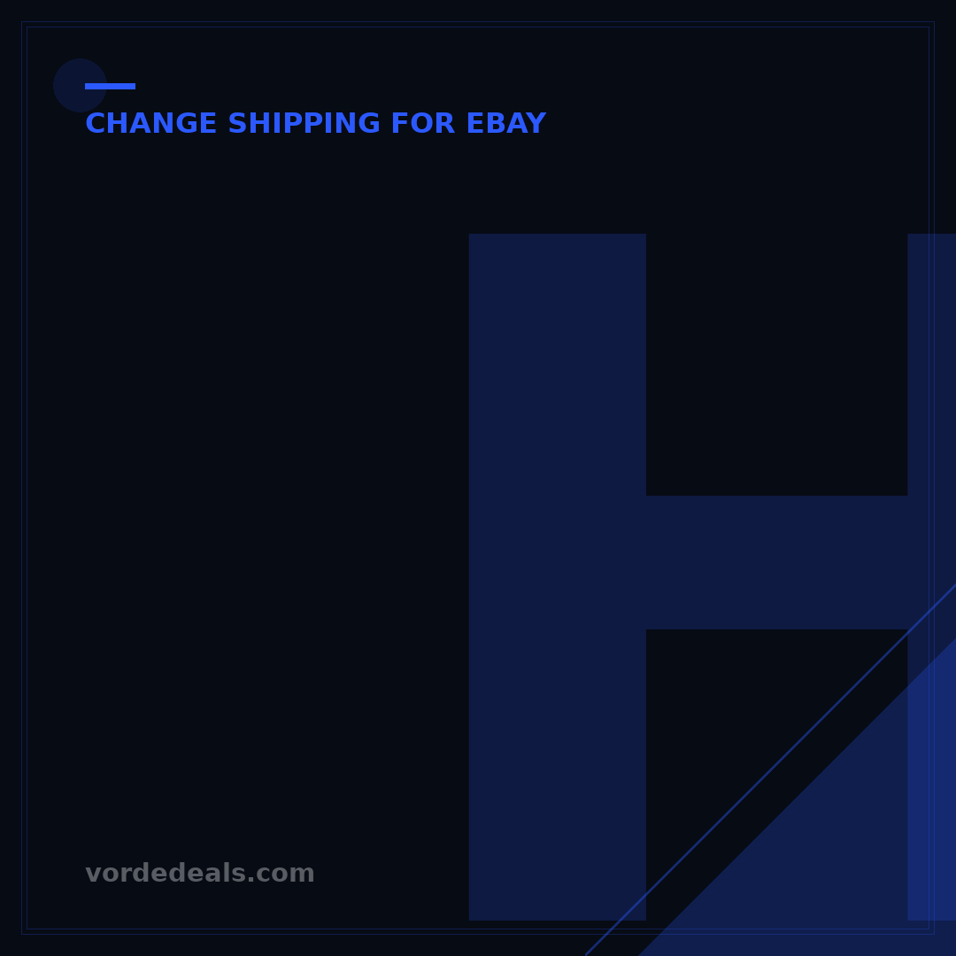 How to Change eBay Shipping: 5 Easy Steps for Buyers