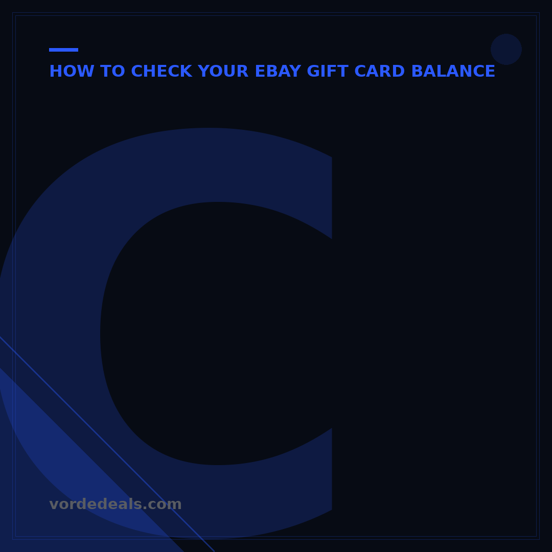 Check eBay Gift Card Balance: 5 Easy Ways to See Your Amount