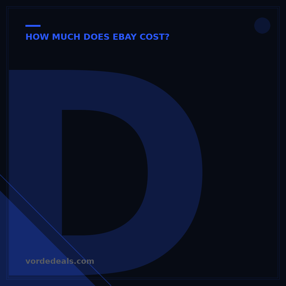 Does It Cost to Use eBay? Unpacking Seller Fees & More