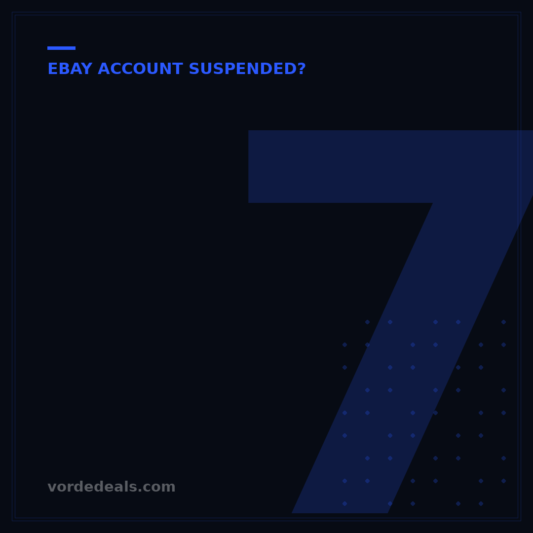 7 Signs Your eBay Account Is Suspended: A Quick Guide