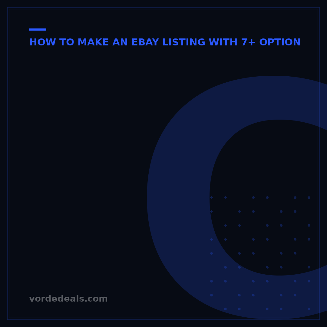 Create 100+ eBay Listings Fast: How to Bulk List