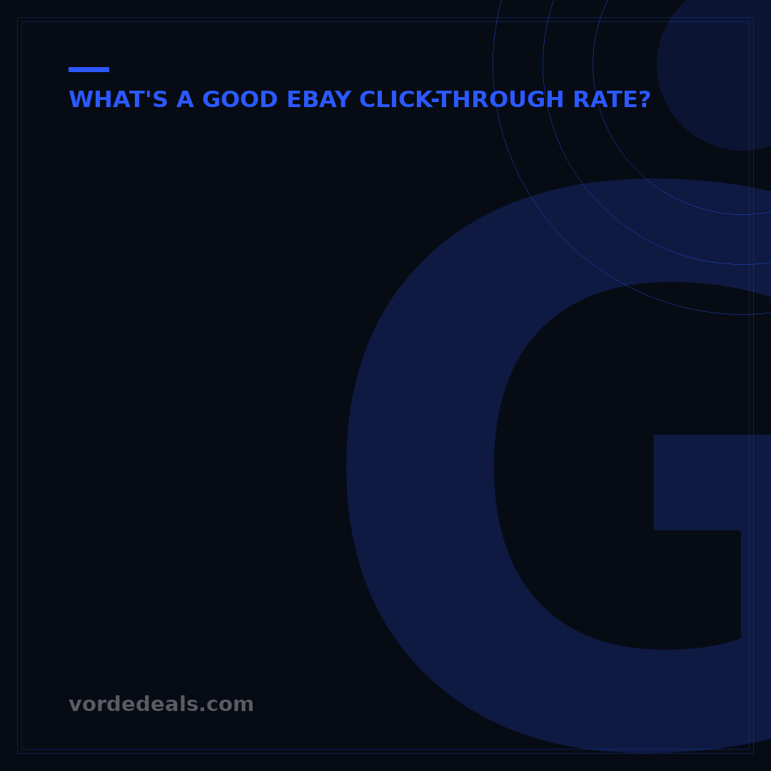 Good eBay Click-Through Rate: What 2.5%+ Means for Your Sales