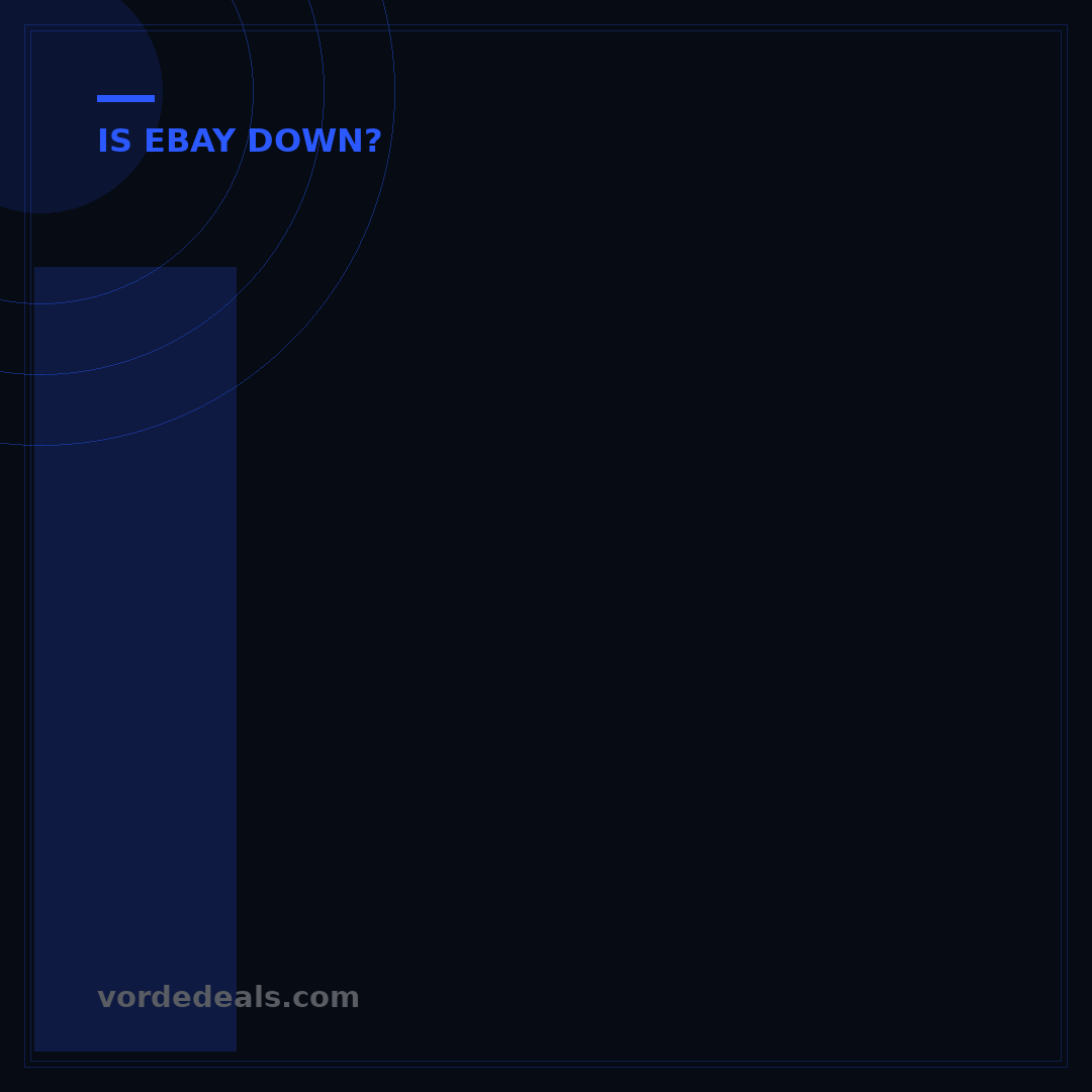 Is eBay Down Right Now 2021? Real-time Status & Fixes