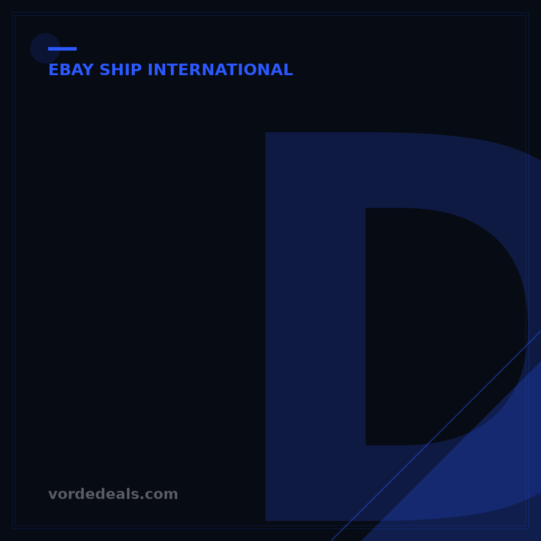 Does eBay Global Shipping Ship to India? 5 Key Facts