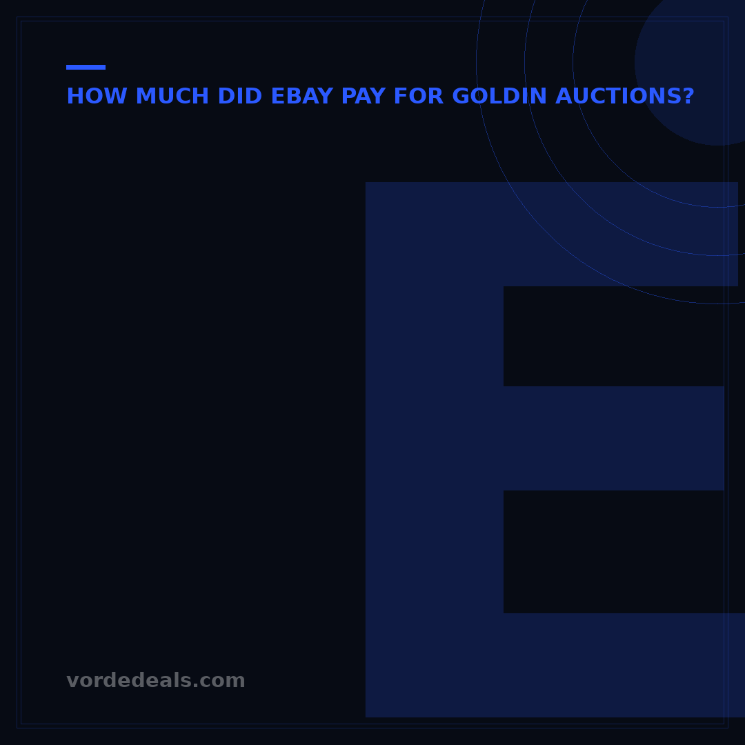 eBay's Goldin Auctions Acquisition: Unpacking the ~$300M Strategic Play