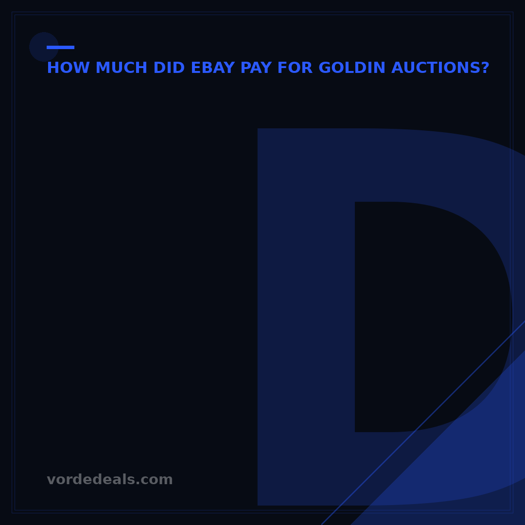 Does eBay Own Goldin Auctions? The $310M Acquisition Explained