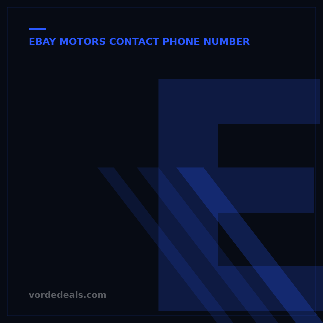 eBay Motors Contact Phone Number: Your 3 Best Options for Support