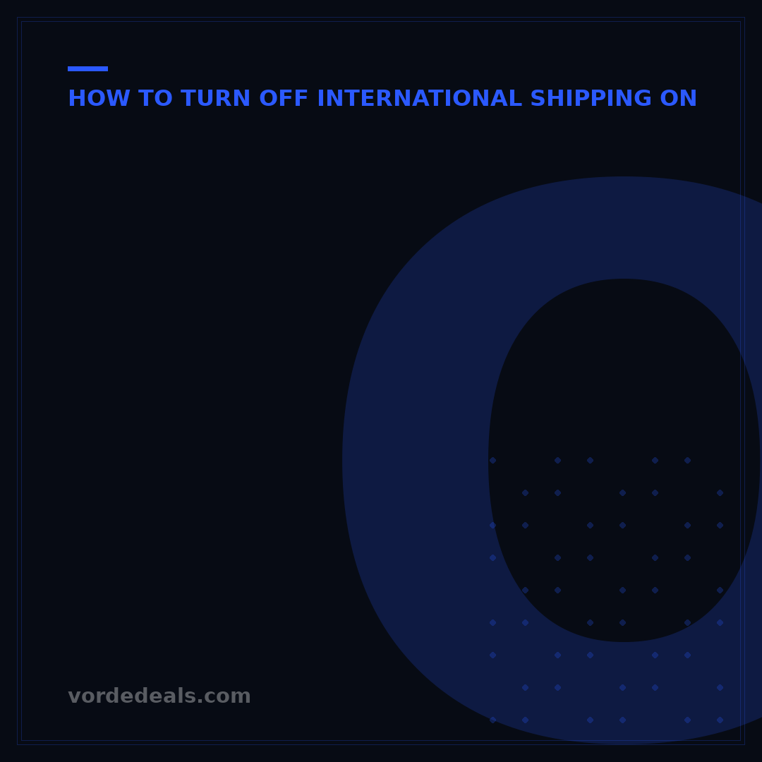 Opt Out of eBay International Selling: A 5-Step Guide