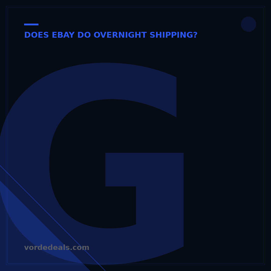 Get 1-Day Shipping on eBay: Your 5-Step Overnight Guide