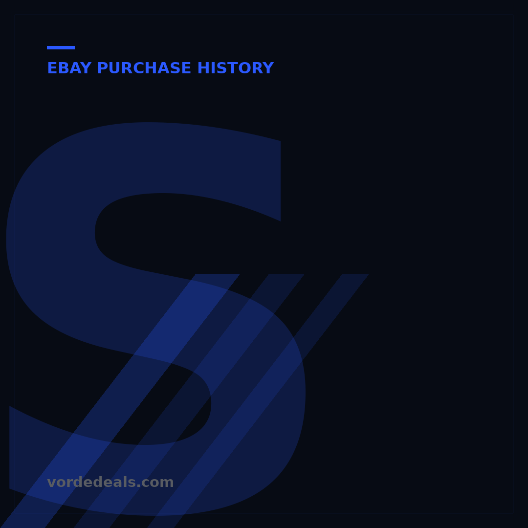 See Your eBay Purchase History: 5 Simple Steps