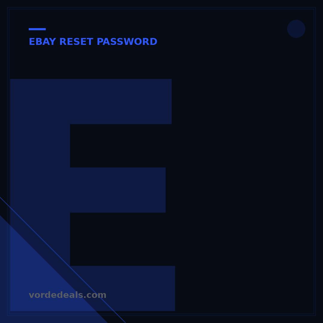 eBay Password Recovery: 5 Steps to Reclaim Your Account