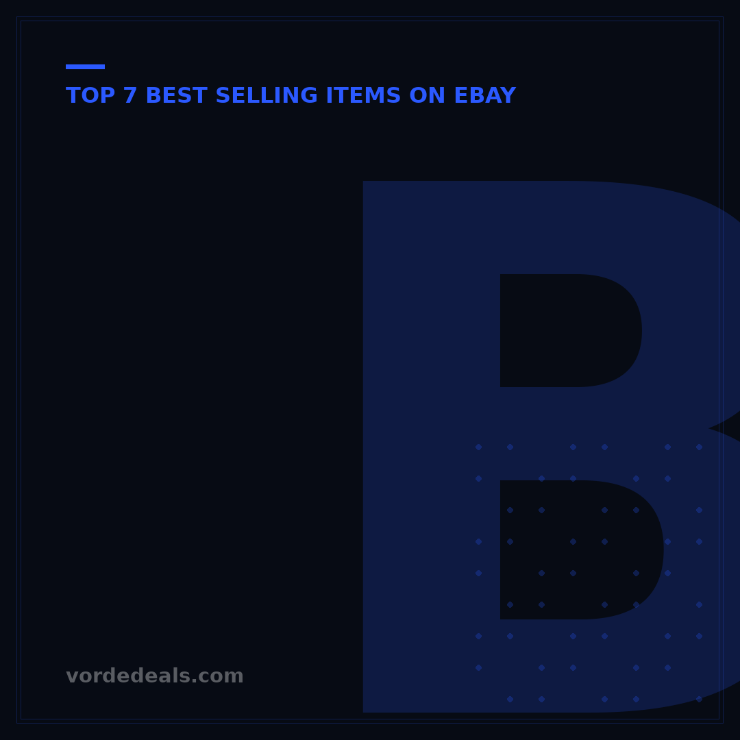 Best Selling Merchandise on eBay: 10 Categories to Profit in 2025