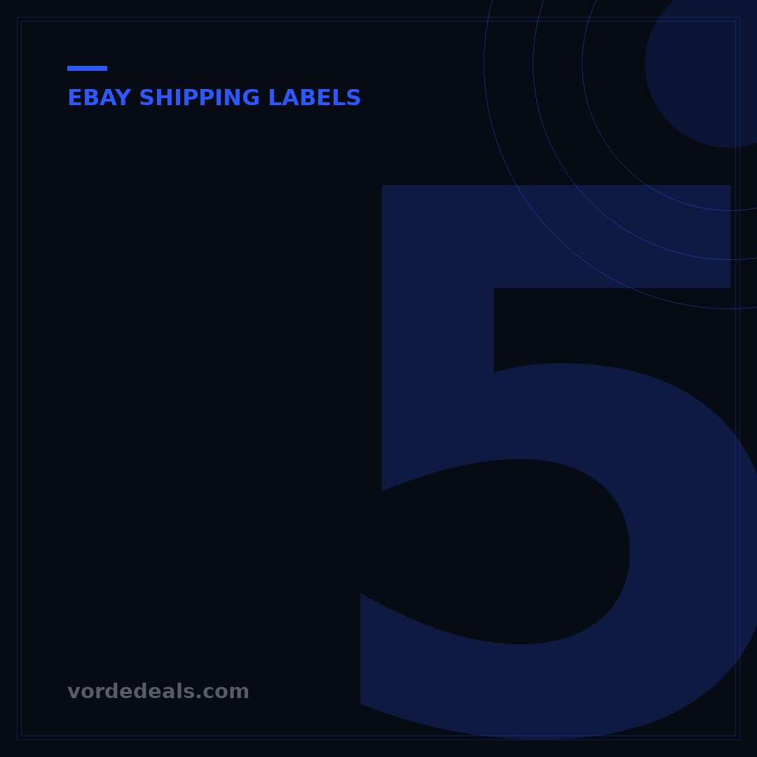 5 Steps: How to Set Up eBay Shipping Labels Easily