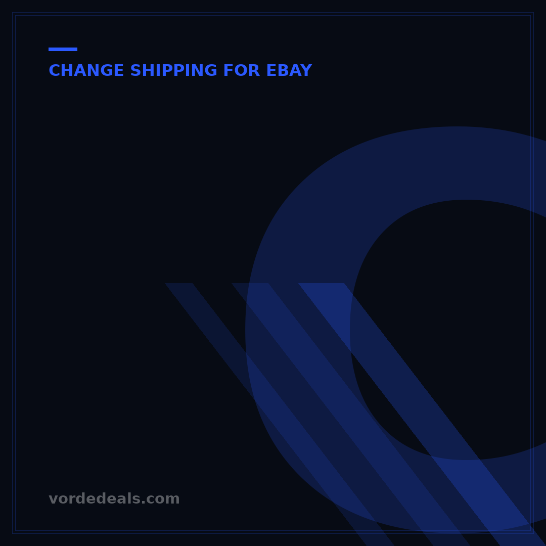 Can I Use a Different Shipping Method on eBay? Your 7-Step Guide