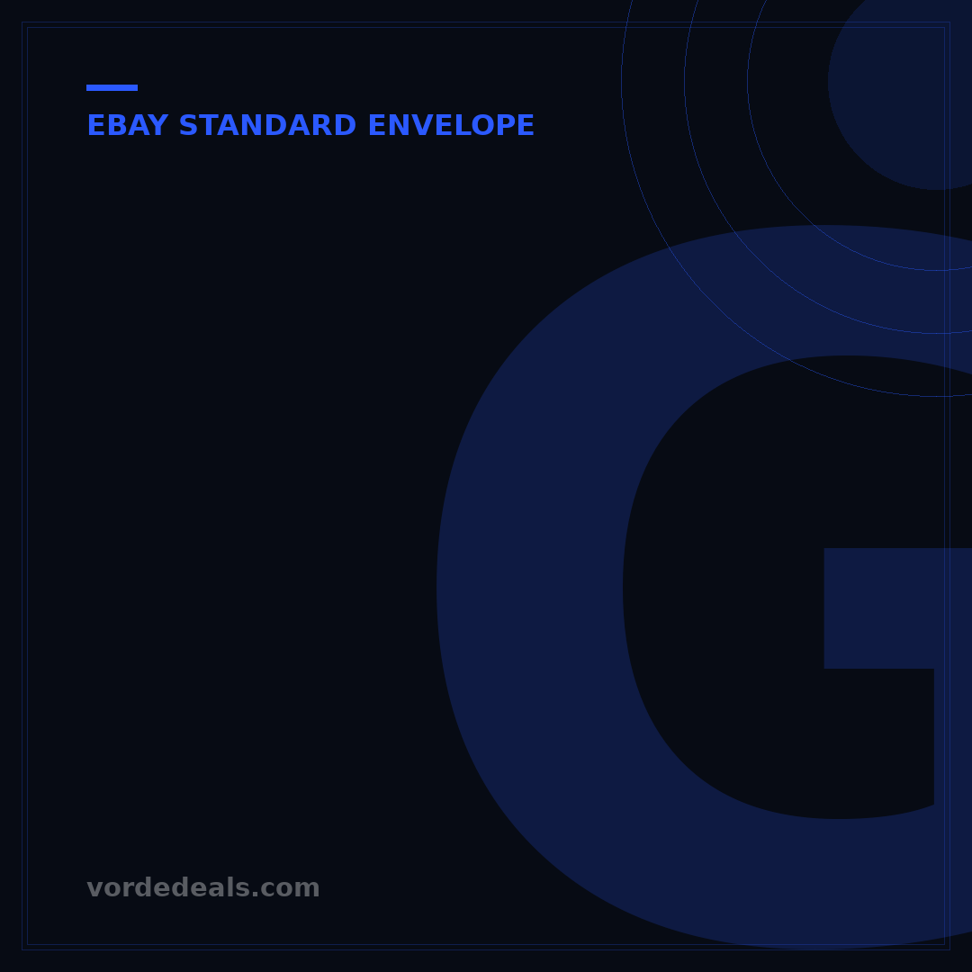 Get eBay Standard Envelope: 4 Steps for Sellers