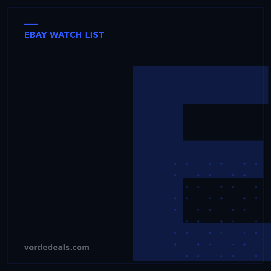 eBay Watch List: 7 Steps to Smarter Shopping & Selling