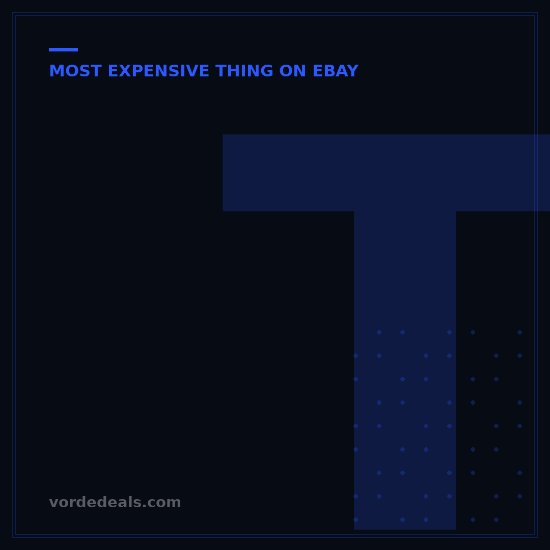 The Most Expensive Item in eBay History: A Deep Dive into High-Value Sales