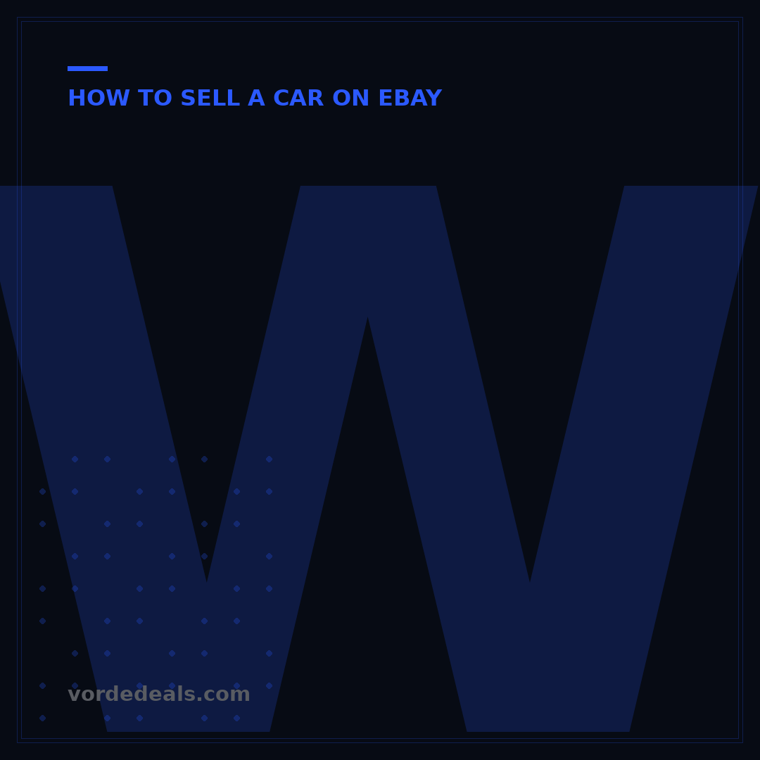 What Are the Fees to Sell a Car on eBay Motors? 2024 Guide