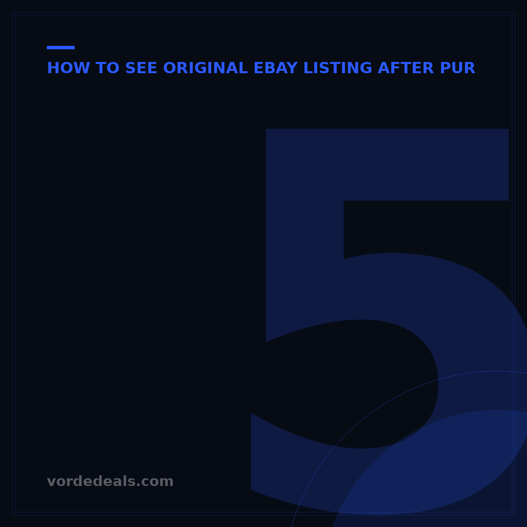 5 Quick Steps to Find Original eBay Listing Date