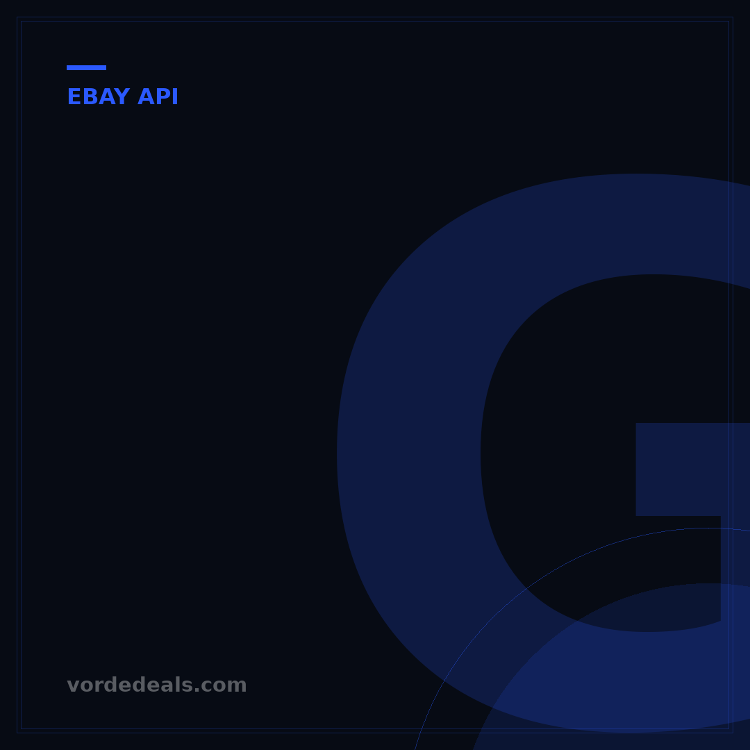 Get Your eBay API Key: A 5-Step Guide for Developers