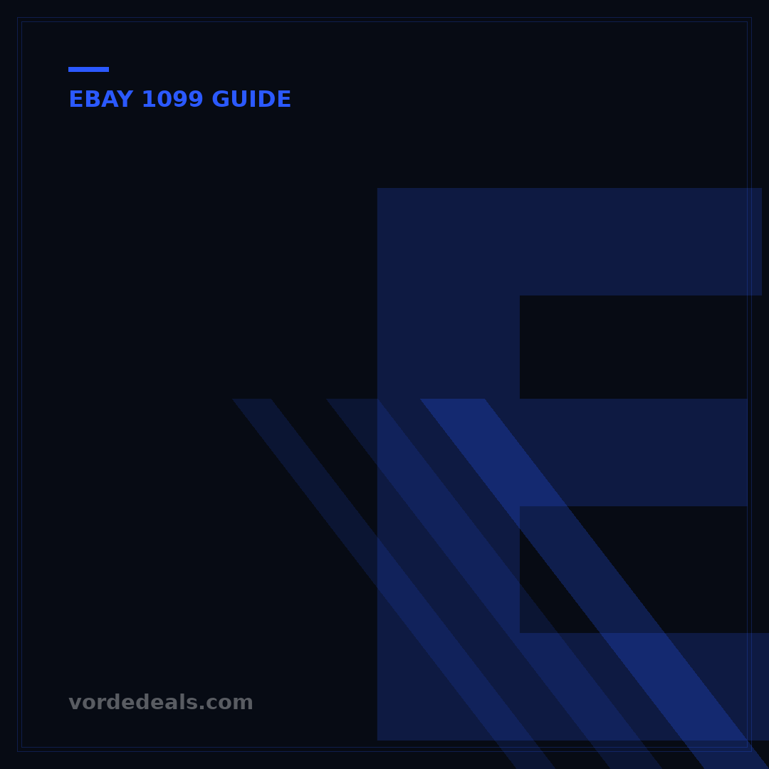 eBay 1099: How Much Before It's Sent? 2025 Thresholds Unpacked