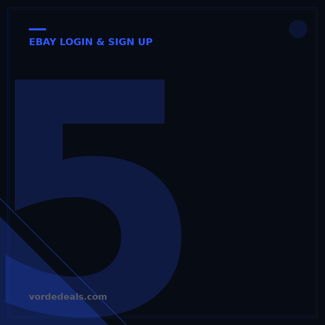5 Steps: How to Sign Up for an eBay Account Today