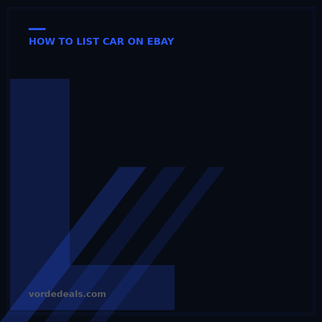 List a Car on eBay Motors: 5 Steps to a Top Sale