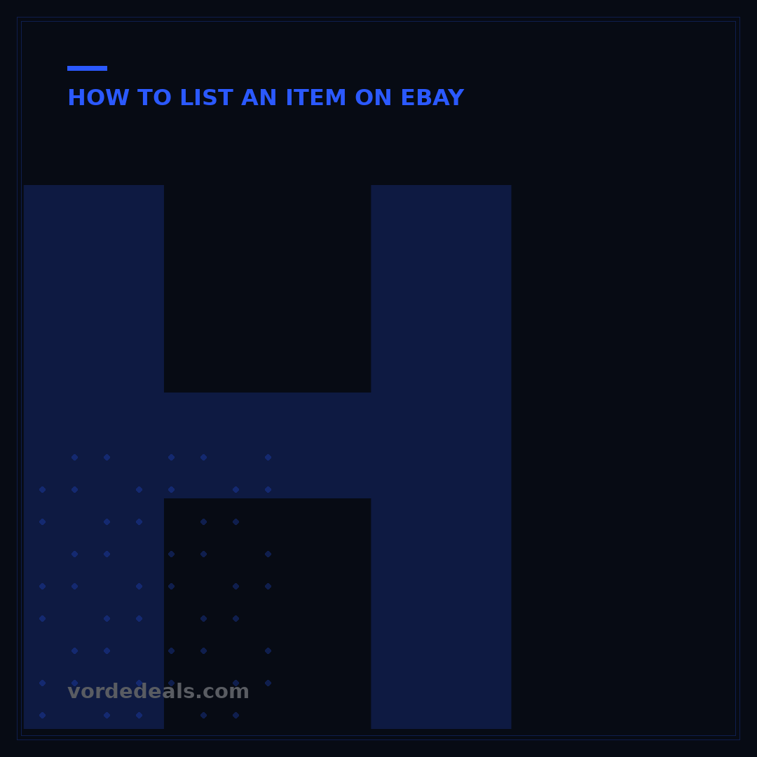How to List an Item on eBay: 7 Steps to Sell Faster