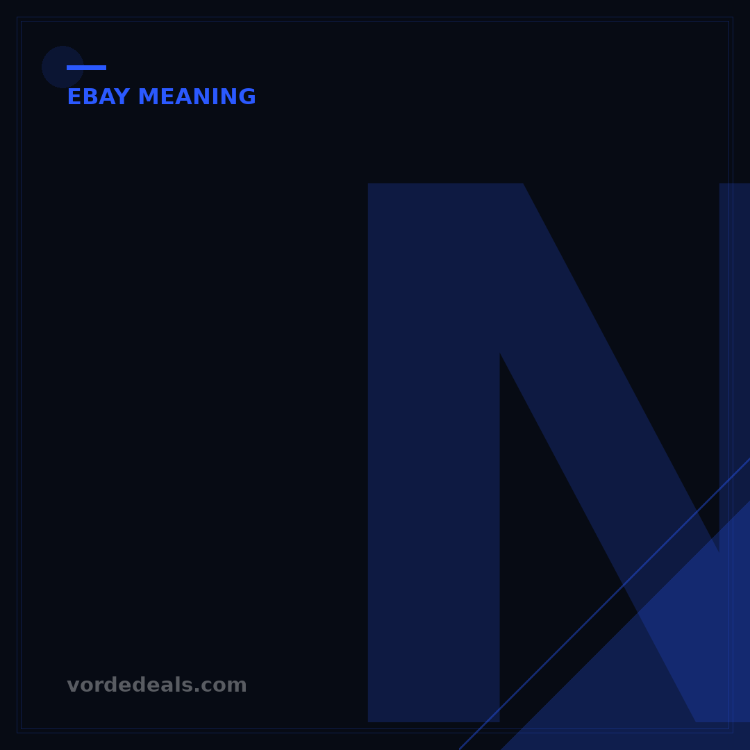 NIB Meaning eBay: Unpack 7 Key Condition Codes for Smart Buying