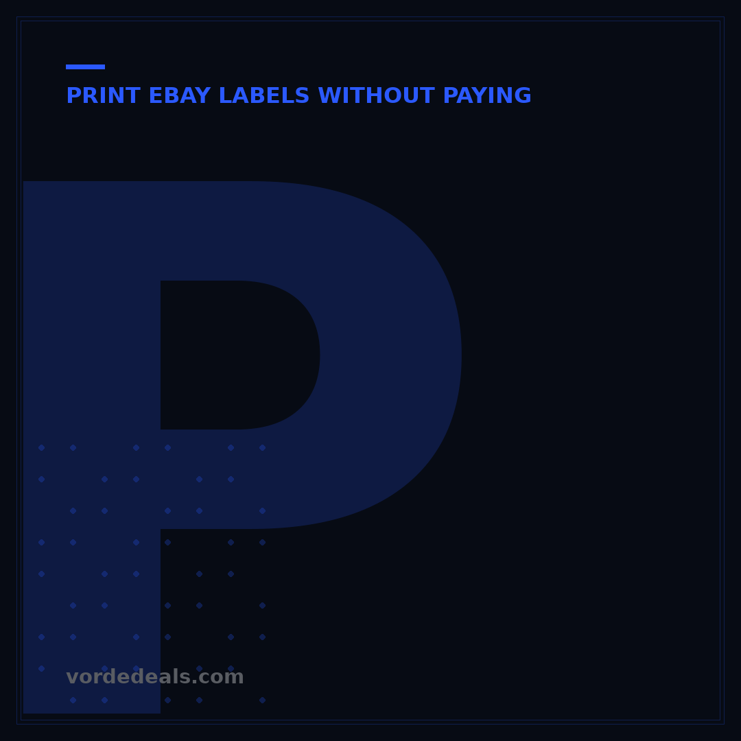 Print eBay Labels Without Paying: 4 Smart Methods