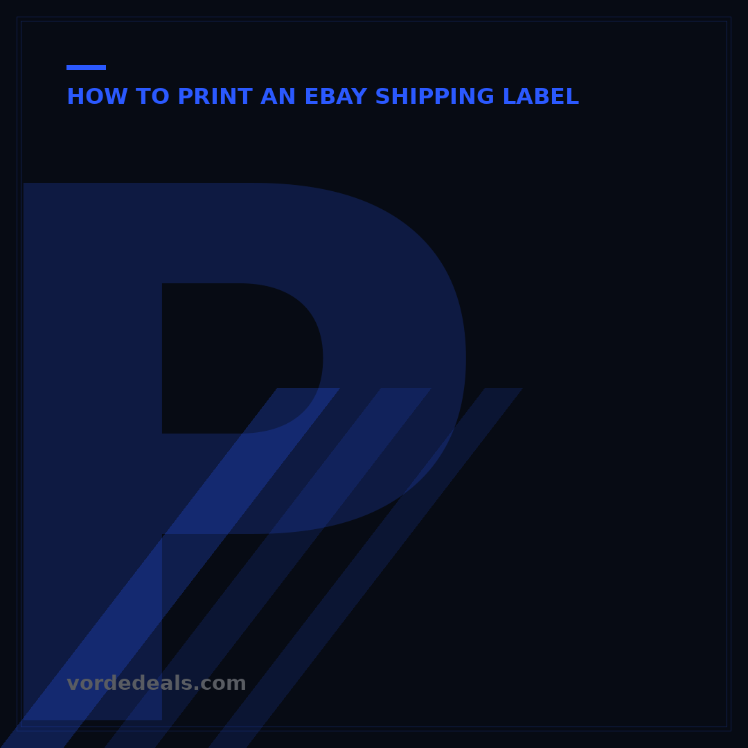 Print eBay Shipping Labels from Phone: 5 Simple Steps