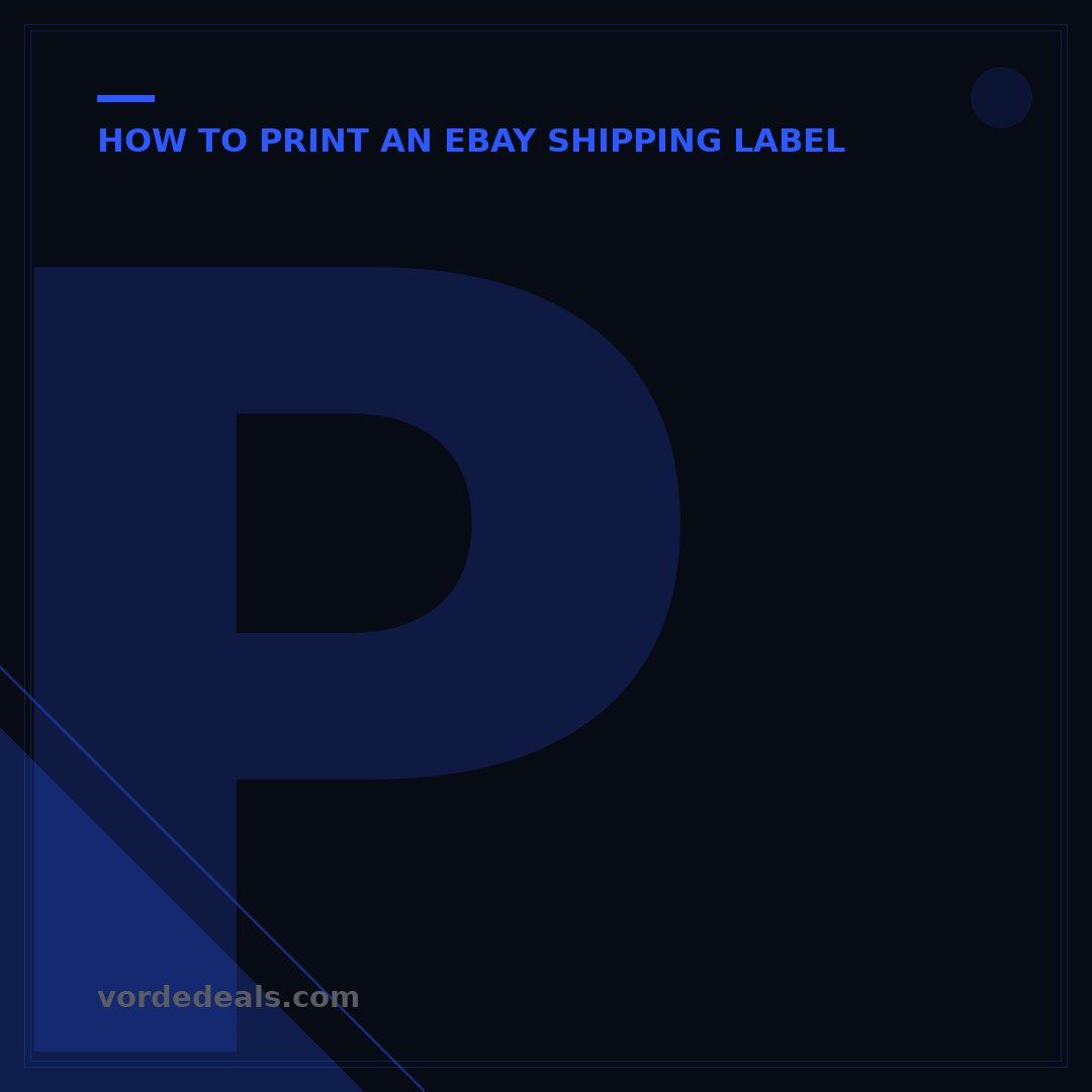 Print eBay Shipping Labels at Post Office: 5 Easy Steps
