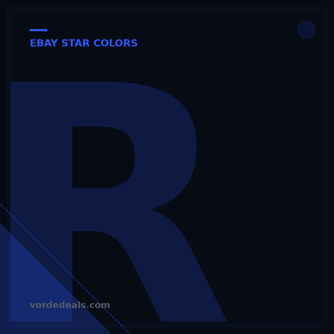 Red Star on eBay: 5 Colors Explained for Buyers & Sellers