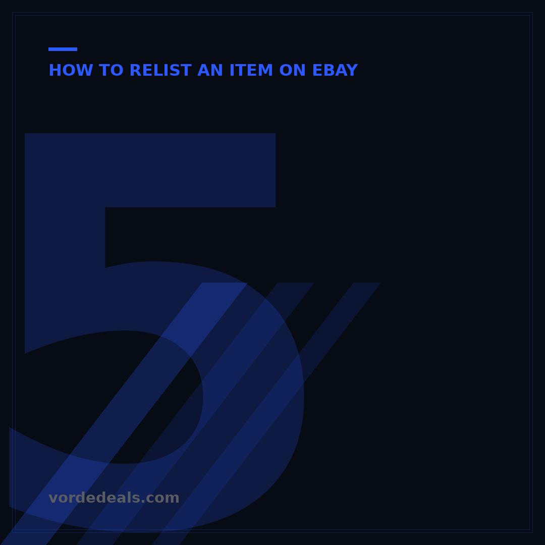 5 Smart Ways How to Relist Multiple Items on eBay