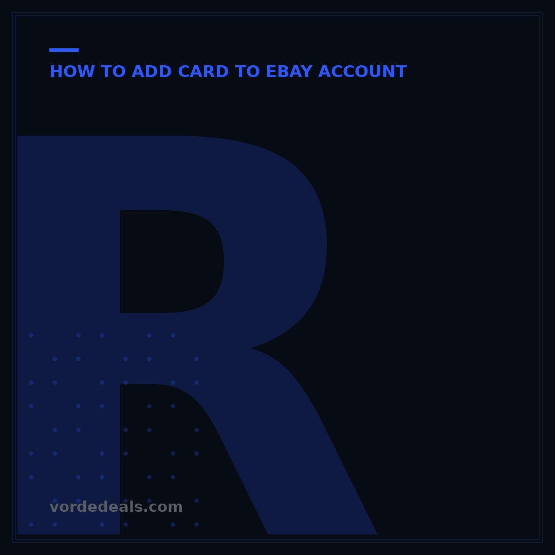 Remove Credit Card from eBay Account in 3 Easy Steps