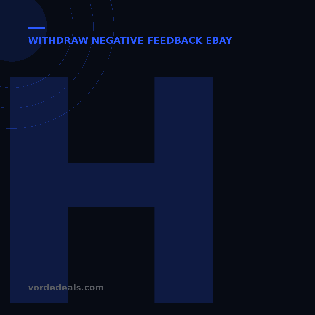 How to Reverse Negative Feedback on eBay: A 5-Step Strategy