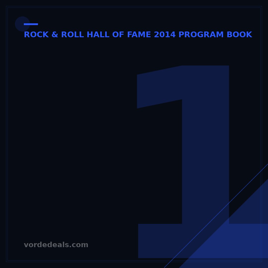 1994 Rock Hall Induction Program on eBay: Your Collector's Guide