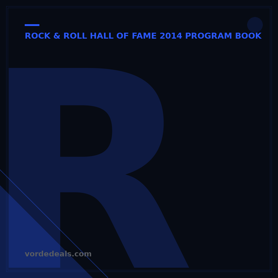 Rock & Roll Hall of Fame 2014 Program Book on eBay: 5 Smart Buying Tactics