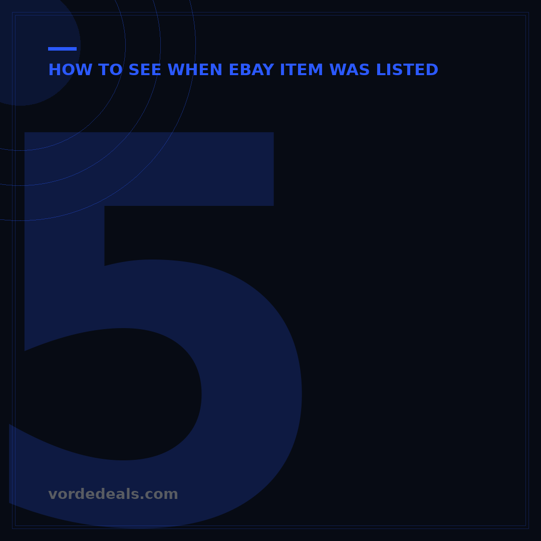 5 Steps to See When an Item Was Posted on eBay