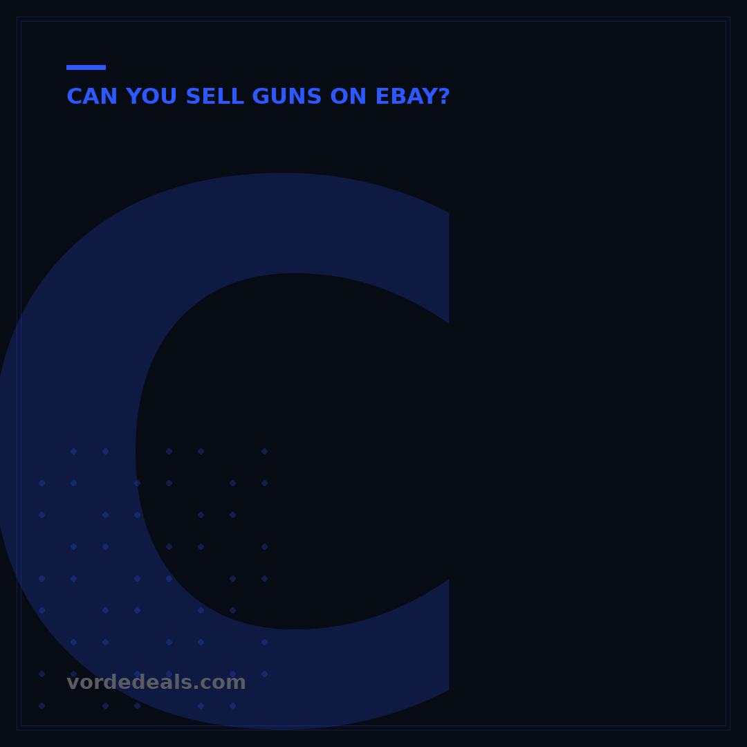 Can You Sell Antique Guns on eBay? A 2024 Legal & Practical Guide