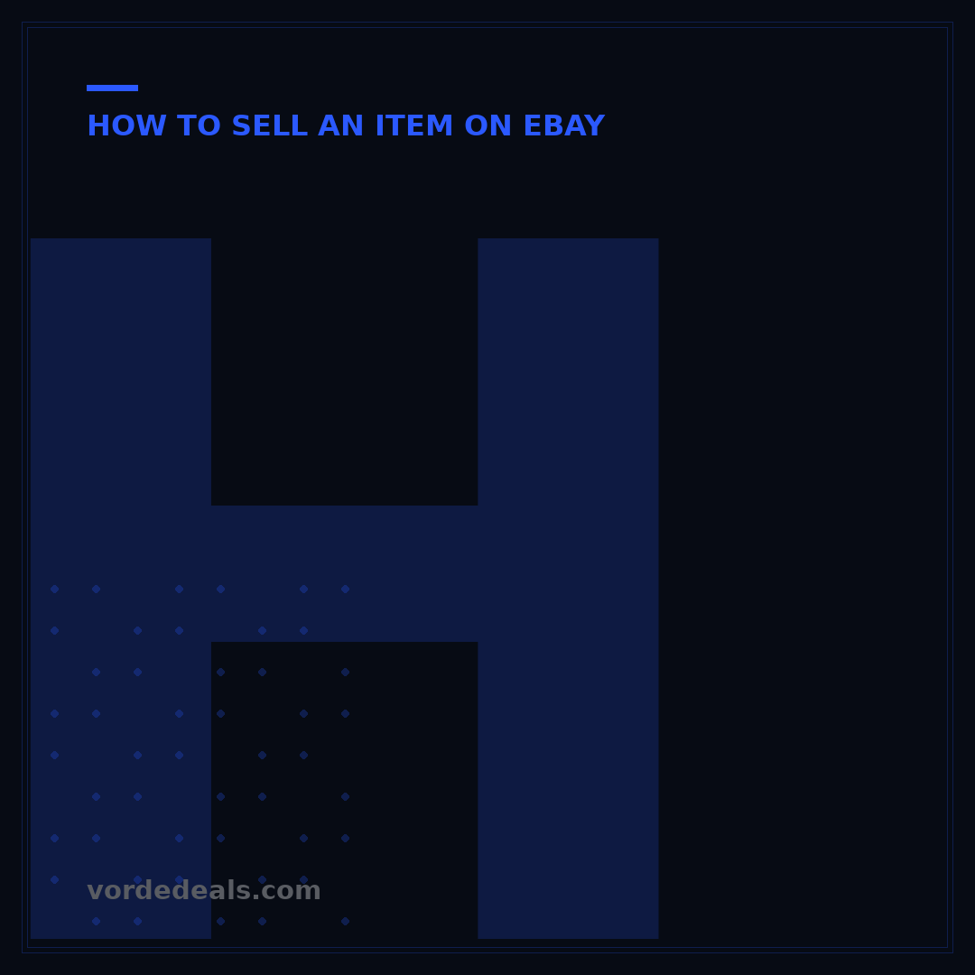 How to Put an Item Up for Sale on eBay: A 5-Step Beginner's Guide