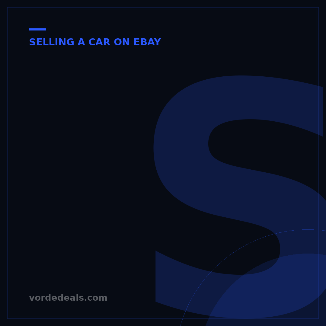 Selling a Car on eBay: Your 7-Step Digital Blueprint
